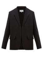 Matchesfashion.com Maison Margiela - Cut Out Single Breasted Wool Jacket - Mens - Black