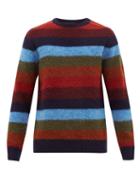 Matchesfashion.com Howlin' - Wool Digger Striped Wool Sweater - Mens - Multi