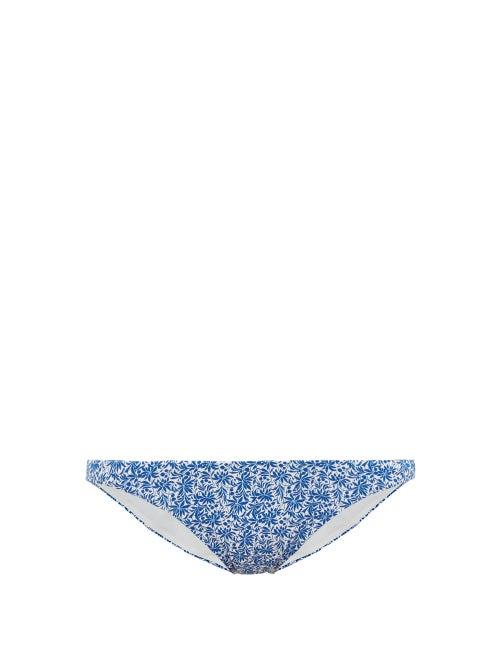 Matchesfashion.com The Upside - Mila China Print Bikini Briefs - Womens - Blue White