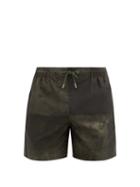Matchesfashion.com Maran - Abstract-print Swim Shorts - Mens - Black