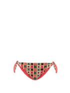 Matchesfashion.com La Doublej - Tie-side Geometric-print Bikini Briefs - Womens - Multi