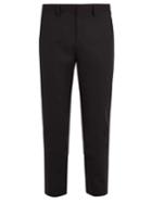 Neil Barrett Tapered-leg Cropped Stretch-wool Trousers