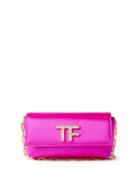 Tom Ford - Tf-logo Satin Clutch - Womens - Fuchsia