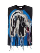 Charles Jeffrey Loverboy - Guddle Tasselled Wool-blend Sleeveless Sweater - Mens - Black