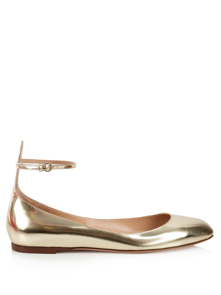 Valentino Tan-go Leather Flats