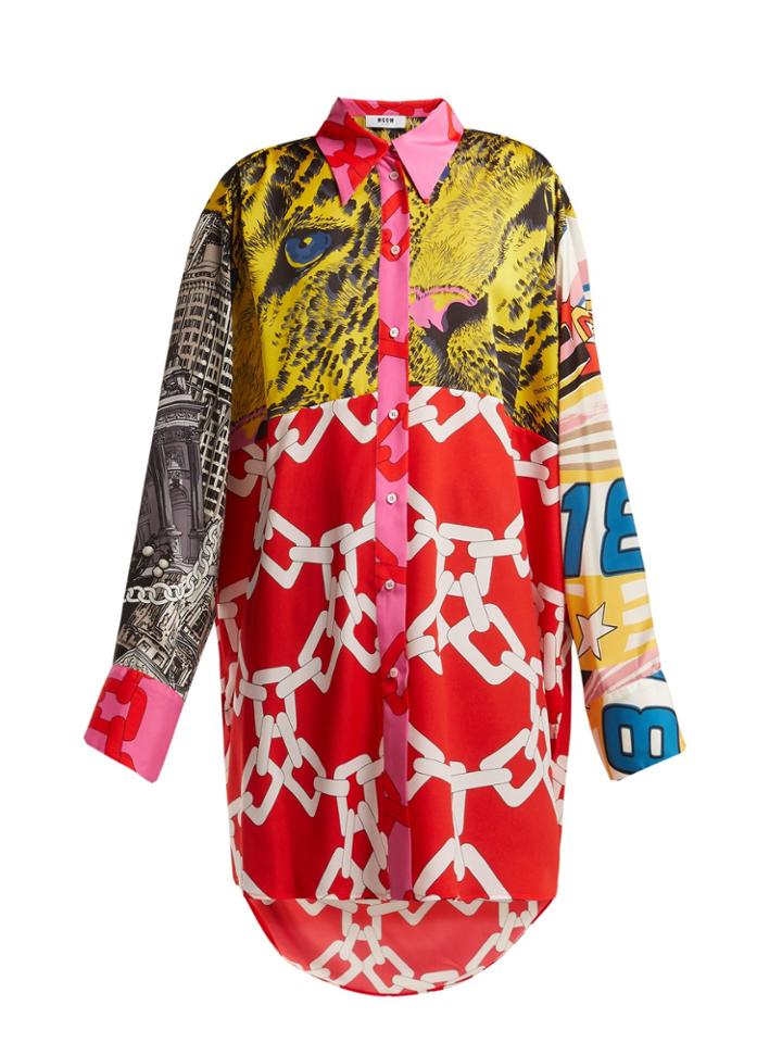 Msgm Patchwork Blouse