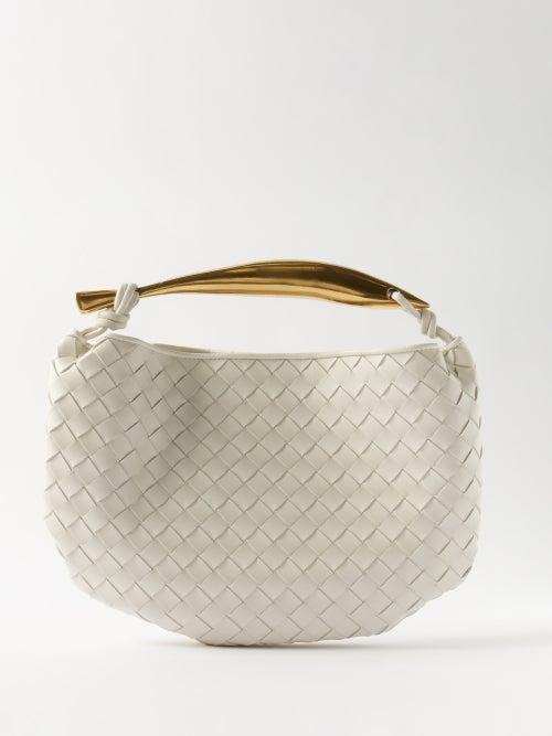 Bottega Veneta - Sardine Intrecciato-leather Handbag - Womens - White