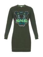 Kenzo Icons Tiger-embroidered Sweat-dress