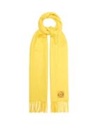 Loewe - Anagram-embroidered Cashmere Scarf - Womens - Yellow