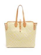 Matchesfashion.com Burberry - The Large Tb-tape Canvas Tote Bag - Womens - Yellow Multi