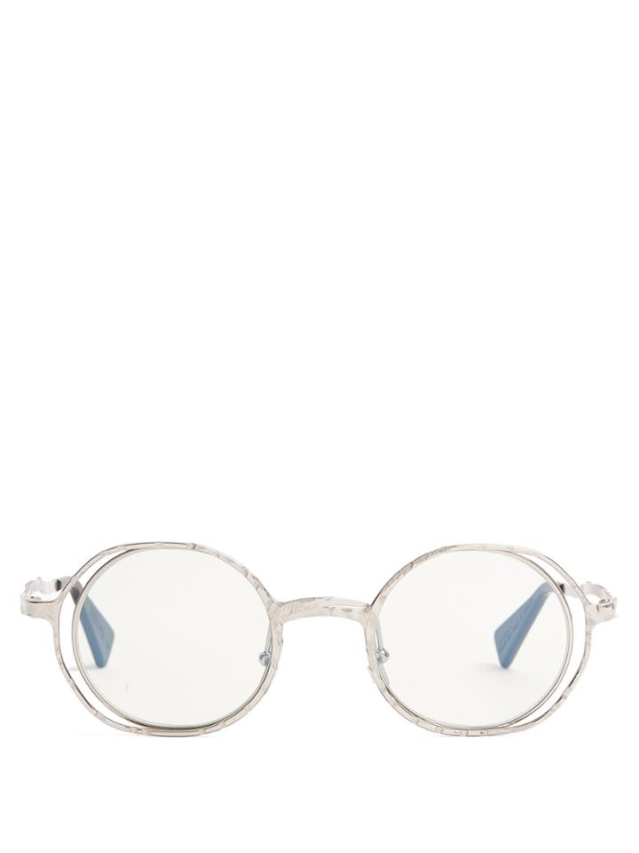 Kuboraum Round-frame Metal Sunglasses