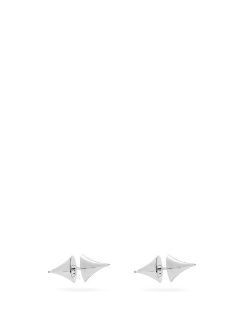Matchesfashion.com Shaun Leane - Rose Thorn Spiked Sterling-silver Earrings - Mens - Silver