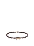 Luis Morais Panther Glass And Gold Charm Bracelet