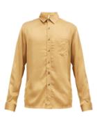 Matchesfashion.com Sunflower - Type Oversized Cotton-blend Shirt - Mens - Gold