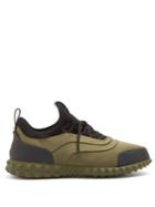 Valentino Low-top Leather-trimmed Satin Trainers