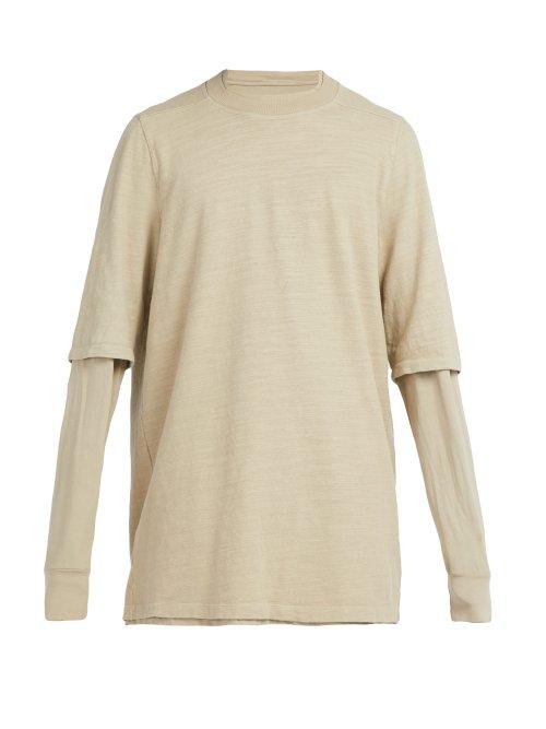 Matchesfashion.com Rick Owens Drkshdw - Hustler Cotton T Shirt - Mens - Grey