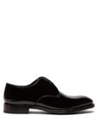 Matchesfashion.com O'keeffe - Excalibur Patent Leather Derby Shoes - Mens - Black