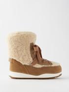 Bogner - La Plagne 1 Shearling Snow Boots - Womens - Brown Cream