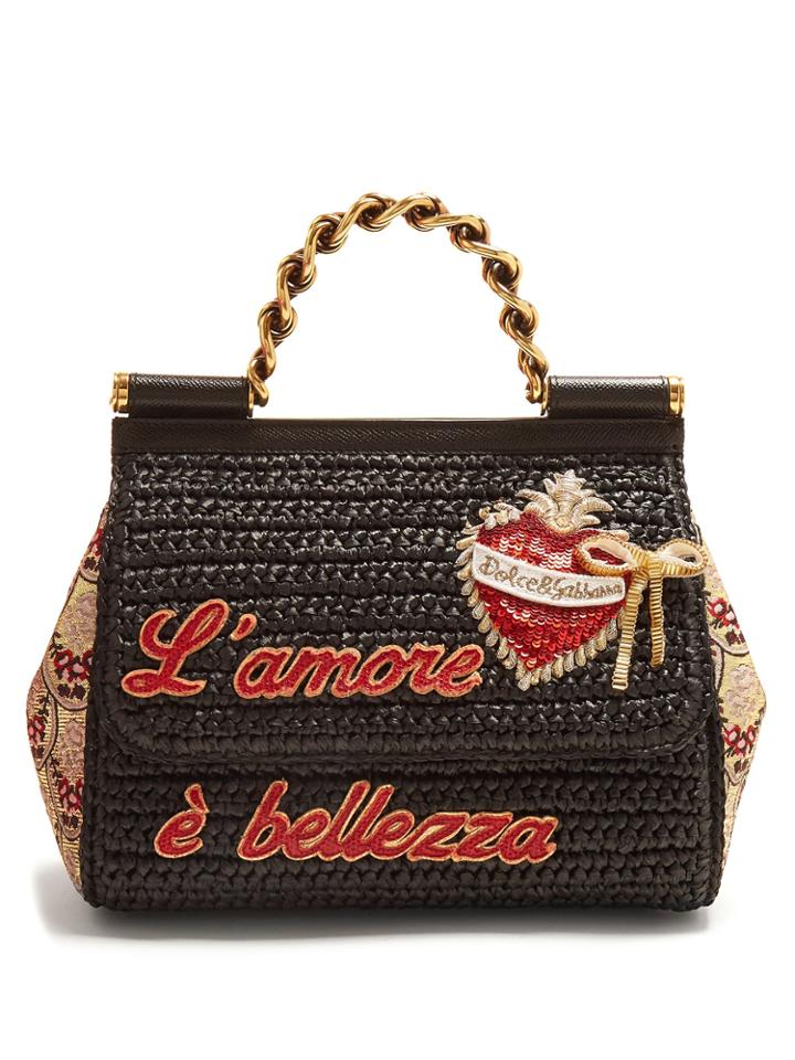 Dolce & Gabbana Sicily Amor Embellished Bag