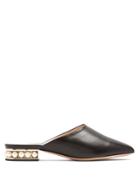 Nicholas Kirkwood Casati Faux-pearl Heeled Backless Loafers