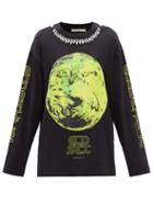 Christopher Kane - Eco Sexual Cotton-jersey Long-sleeve T-shirt - Womens - Black
