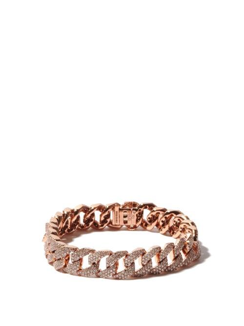 Matchesfashion.com Shay - Diamond & 18kt Rose-gold Bracelet - Womens - Rose Gold