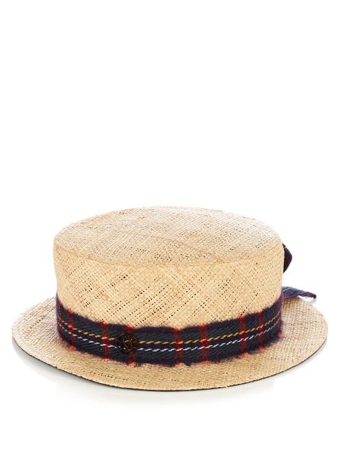 Maison Michel Auguste Raffia-straw Hat