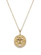 Ladies Fine Jewellery Azlee - Lion Diamond & 18kt Gold Pendant Necklace - Womens - Yellow Gold