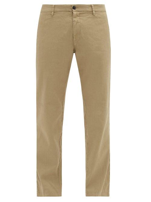 Matchesfashion.com Barena Venezia - Rionero Linen-blend Slim-leg Trousers - Mens - Beige