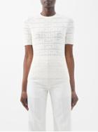 Givenchy - 4g Pointelle-knit Top - Womens - White