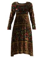 Matchesfashion.com Etro - Bedfordshire Floral Devor Dress - Womens - Black Multi