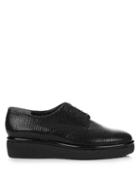 Robert Clergerie Fadio Lizard-effect Leather Lace-up Shoes