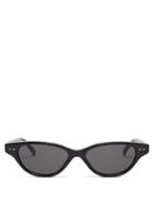 Matchesfashion.com Linda Farrow - Cat Eye Acetate Sunglasses - Womens - Black