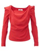 Matchesfashion.com Vivienne Westwood - Elizabeth Cowl-neck Crepe-de-chine Top - Womens - Red