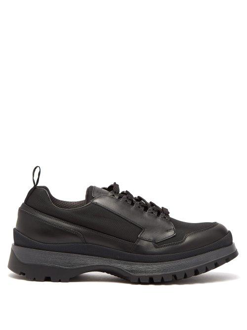 Matchesfashion.com Prada - Brixxen Leather Derby Shoes - Mens - Black