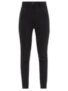 Matchesfashion.com Ann Demeulemeester - Pintucked Wool-blend Twill Trousers - Womens - Black