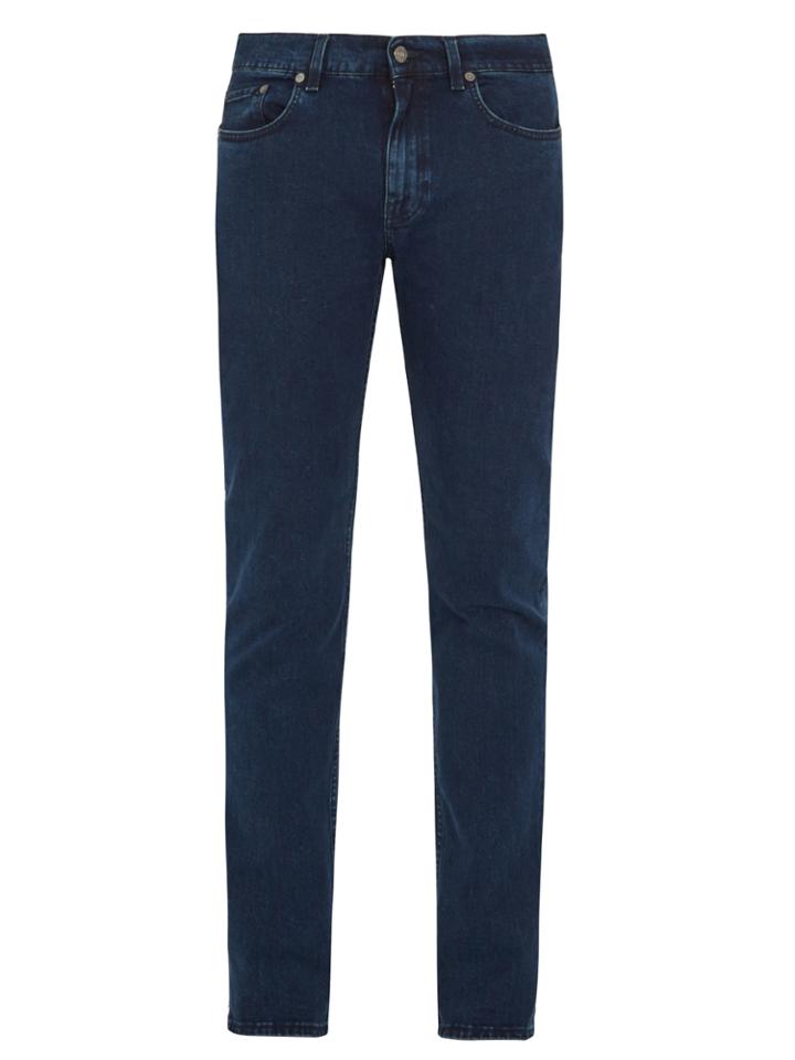 Acne Studios Ace Abyss Cotton-blend Slim-leg Jeans
