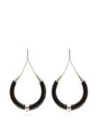 Matchesfashion.com Isabel Marant - Drop Hoop Buffalo Horn Earrings - Womens - Black