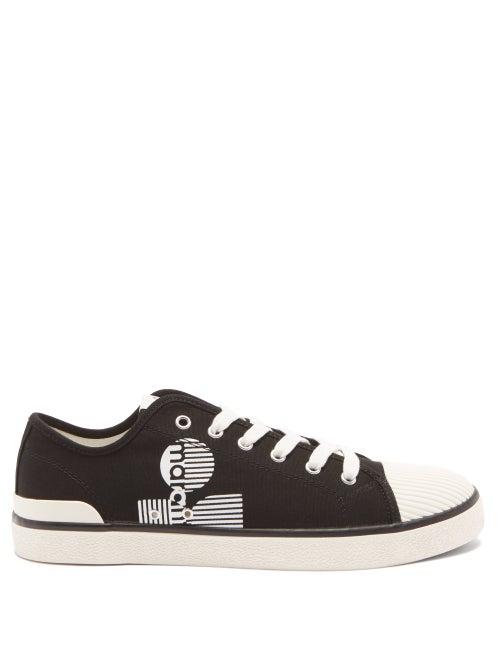 Isabel Marant - Binkooh Logo-print Cotton-canvas Trainers - Mens - Black