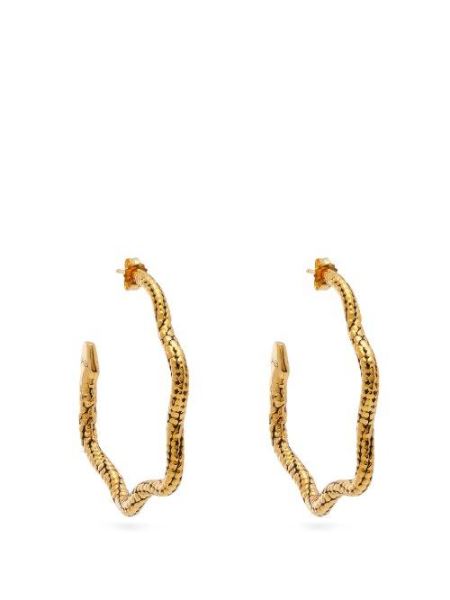 Matchesfashion.com Aurlie Bidermann - Tao Hoop Earrings - Womens - Gold