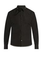 Alexander Mcqueen Geometric-trimmed Cotton-poplin Shirt