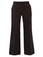 Matchesfashion.com Valentino - Crepe Couture Wool-blend Kick-flare Trousers - Womens - Black