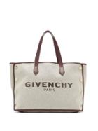 Matchesfashion.com Givenchy - Bond Medium Logo Print Canvas Tote Bag - Womens - Cream Multi
