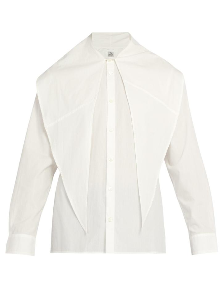 Sasquatchfabrix Big Scarf Box Cotton Shirt