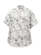 Matchesfashion.com Vetements - Cartoon-print Brushed-cotton Shirt - Mens - Black