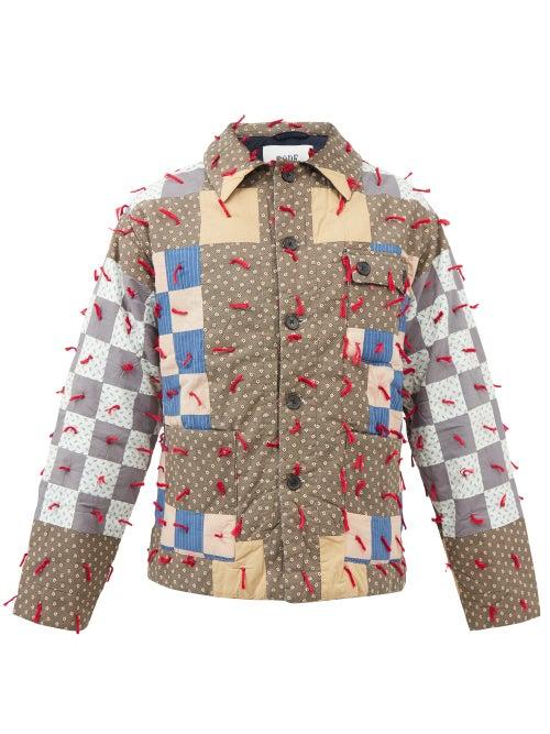 Bode - Check Padded-cotton Jacket - Mens - Multi