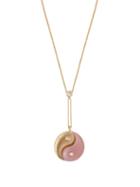 Matchesfashion.com Retrouvai - Yin Yang Diamond, Opal & Gold Necklace - Womens - Pink