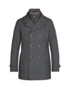 Matchesfashion.com Herno - Padded Lining Double Breasted Coat - Mens - Grey