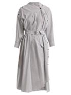 Rachel Comey Welcome Asymmetric-detail Striped Cotton Dress