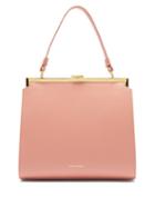 Matchesfashion.com Mansur Gavriel - Elegant Leather Clutch Bag - Womens - Light Pink